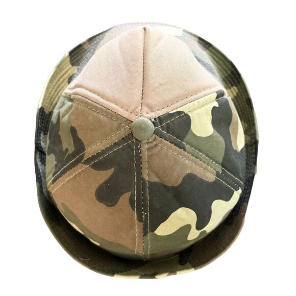 VTG DUCK BAY Jones Cap Camo Bucket Boonie Hunting Hat Foam Insulated SZ L - Picture 5 of 9